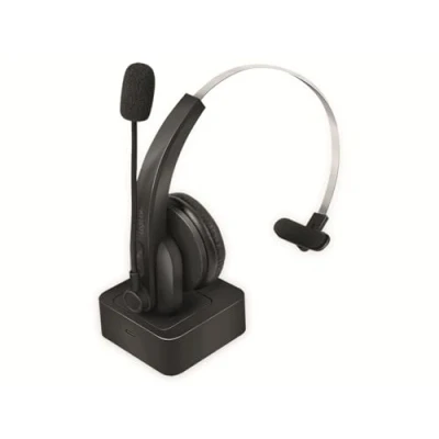 Afbeelding van LogiLink BT0059 hoofdtelefoon/headset Hoofdband Bluetooth Oplaadhouder Zwart