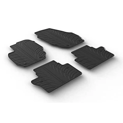 Afbeelding van Gledring Rubbermatten passend voor Volvo V70/XC70 2007 (T profiel 4 delig + montageclips)