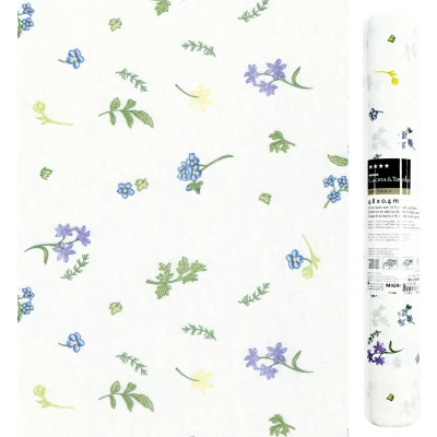 Afbeelding van 3 IN 1 ROL Tafelloper en Placemats Airlaid Zomerbloemen 40 x 480 cm 6 Rollen