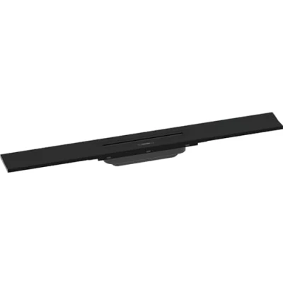 Afbeelding van hansgrohe RainDrain Flex 700, 56050670, in te korten, voor wandmontage, matzwart, kant en klaar set douchegoot