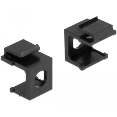 Afbeelding van Delock sluitsteen deksel zwart met 8.0 mm doorvoer 4 stuks