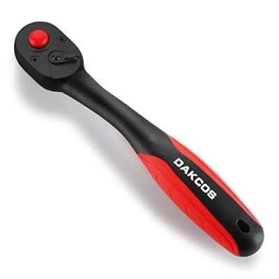 Afbeelding van 1/4&quot; Ratchet Drive 72 tanden omkeerbare ratel met zachte grip, gemaakt van CV staal, Quick Release