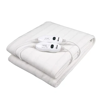 Afbeelding van ARDES Termokind AR4U140A elektrische tweepersoonsbedverwarmer, deken, 2 x 60 W, boiler voor tweepersoonsbed, verwarmde zones, warmtedeken, 100% polyester, handwasbaar