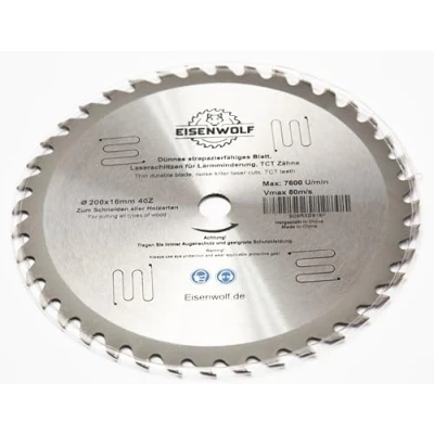 Afbeelding van 200 x 16 mm 40 tanden zaagblad topkwaliteit cirkelzaagblad voor hout