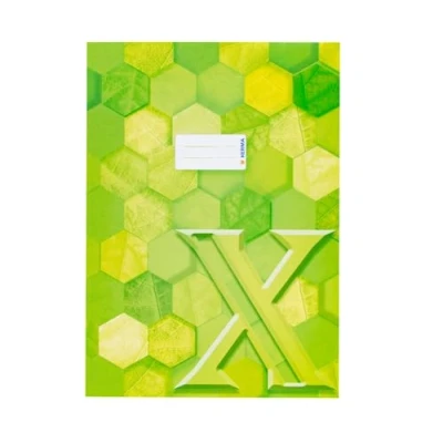 Afbeelding van HERMA 20086 schriftomslag A4 karton lichtgroen, veredelde schrifthoes met tekstveld van stevig en extra sterk papier, boekhouders voor schoolschriften, gekleurd