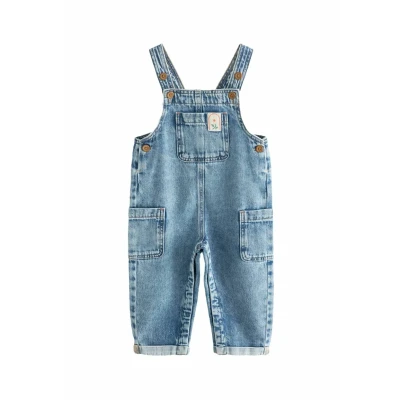 Afbeelding van Next Regular FIT Tuinbroek voor kinderen, Maat: 86, Denim