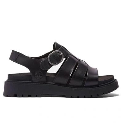 Afbeelding van Timberland Clairemont WAY Sandalen met plateauzool, Dames, Maat: 36, Black Leer