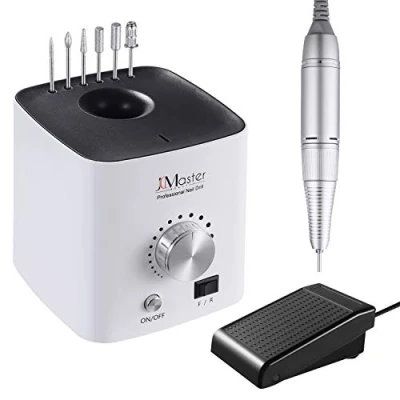 Afbeelding van JCMASTER® EasyPro Premium nagelfrees, set van 6 opzetstukken, 30.000 omw/min, traploze regeling, nagelvijl, manicure, pedicurefrees, incl. E book