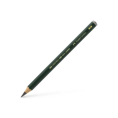 Afbeelding van 6x Potlood Faber Castell 9000 Jumbo 2B
