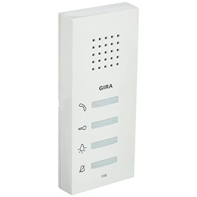 Afbeelding van Gira huisstation vry opbouw wit glanzend audio 125003