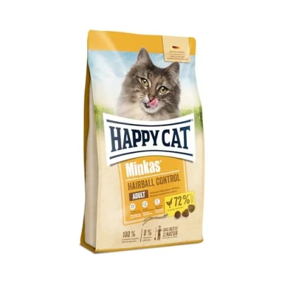 Afbeelding van Happy Cat 70410 Minkas Hairball Control gevogelte droogvoer voor volwassen katten inhoud 1,5 kg