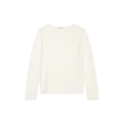 Afbeelding van Marc O&#039;Polo dames Fijngebreide pullover met boothals in de kleur Creme, maat: XXL