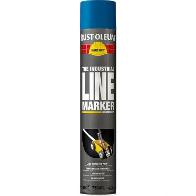 Afbeelding van rust oleum hard hat lijnenspuitbus ral 5017 blauw 750 ml