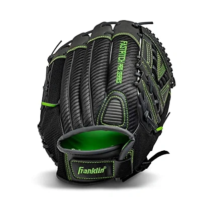 Afbeelding van Franklin Sports Softbalhandschoen Windmolen Fastpitch + Slowpitch Softbal Handschoen Groene Rechterhand Gooi Volwassene 33 cm, Lime