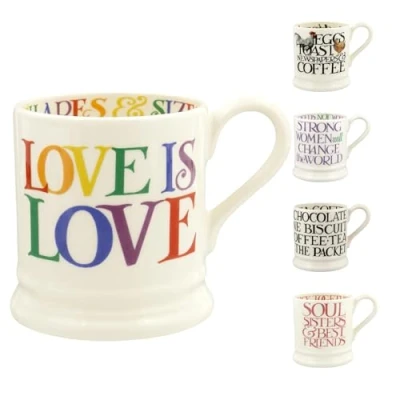 Afbeelding van Emma Bridgewater Mug 1/2 Pint Rainbow Toast Love is