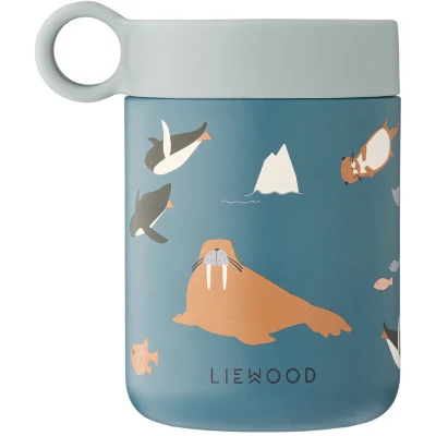 Afbeelding van LIEWOOD Kiani Printed Food Jar Arctic Sea/Ocean view 350 ml