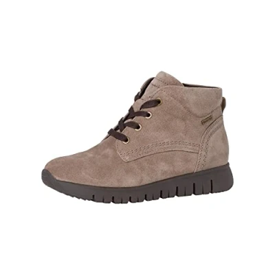 Afbeelding van Tamaris Comfort Enkellaarsjes met plateauzool, Dames, Maat: 37, Taupe Leer
