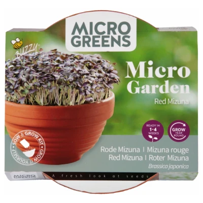 Afbeelding van Buzzy Microgreens Terra Schaaltje Rode Mizuna