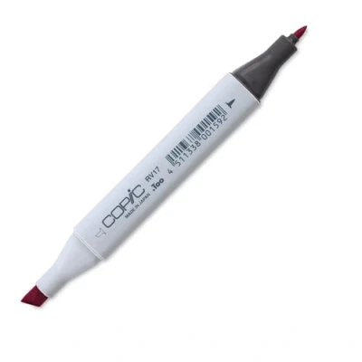 Afbeelding van COPIC Classic Marker Type RV 17, Deep Magenta, professionele layout marker, op alcoholbasis, met een brede en fijne punt