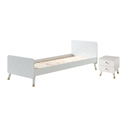 Afbeelding van Deze BILLY combinatie bestaat uit het witte bed (90x200cm) en de bijpassende nachttafel.