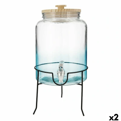 Afbeelding van Drankdispenser Quid Viba Multicolour Glas 7,5 L (2 Stuks)