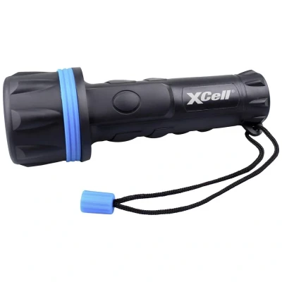 Afbeelding van XCell Rubber 2D Zaklamp werkt op batterijen LED 50 lm 12 h 191