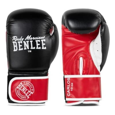 Afbeelding van BENLEE Rocky Marciano Carlos bokshandschoenen, zwart/rood/wit, 6 oz