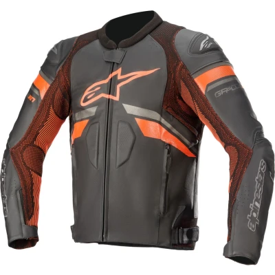 Afbeelding van Alpinestars GP Plus R V3 Rideknit Leren jas zwart/fluo rood