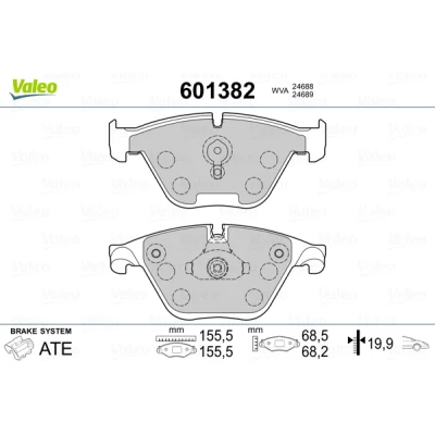 Afbeelding van Valeo Remblokset 601382