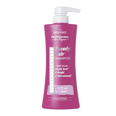 Afbeelding van BIOPOINT Speedy Hair Shampoo reinigt zacht en beschermt de haarvezels, stimulerende werking voor snellere haargroei, 400 ml (1 stuk)