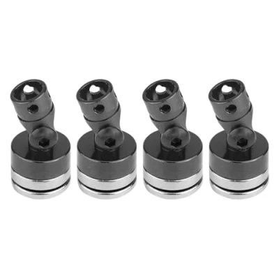 Afbeelding van 4 St¨¹cke K?rper Post Mount, Aluminium Magnetic Stealth Unsichtbare Mount f¨¹r SCX10 4WD 1:10 RC( schwarz)