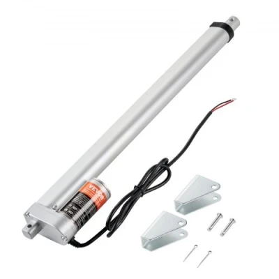 Afbeelding van VEVOR 1500N lineaire actuator, DC 12 V, aandrijving, IP54, elektrische motor, 400 mm, heflengte, geluidsniveau ≤60 dB, deuropener, 5 mm/s, rijsnelheid, techniek,