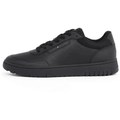 Afbeelding van Tommy Hilfiger Basket CORE LITE Sneakers laag, Heren, Maat: 43, Black Leer en textiel