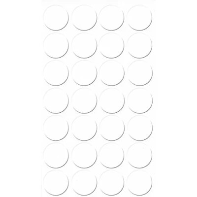 Afbeelding van GleitGut Zelfklevende afdekkappen voor meubels diameter 20 mm 28 stuks schroefafdekkingen (koud wit)