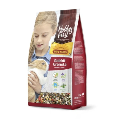 Afbeelding van 6x Hobby First Hope Farms Konijn Granola 800 gr