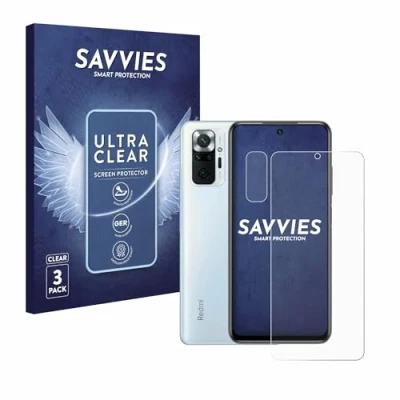 Afbeelding van Savvies Screenprotector voor Xiaomi Redmi Note 10 Pro (Voor+Camera) Folie Beschermfolie transparant (6 Stuks)