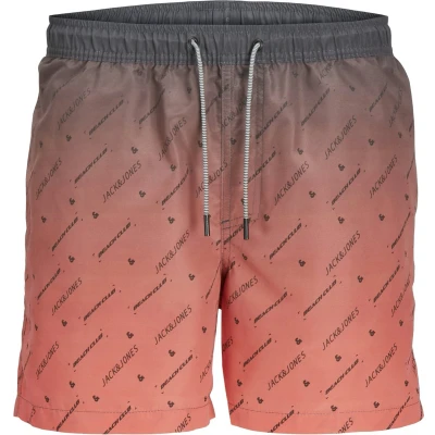 Afbeelding van JACK &amp; JONES JUNIOR zwemshort JPSTFIJI koraalrood/grijs