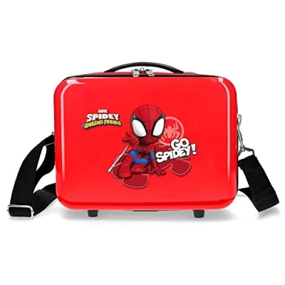 Afbeelding van Marvel Go Spidey Toilettas, aanpasbaar, met schoudertas, rood, 29 x 21 15 cm, stijf, ABS 9,14 l