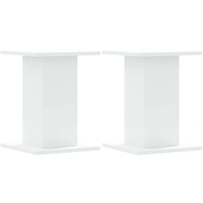 Afbeelding van vidaXL Speakerstandaards 2 st 30x30x40 cm bewerkt hout wit