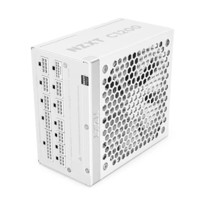 Afbeelding van NZXT C1200 Gold ATX 3.1 Volledig Modulaire Low Noise PC Gaming Voeding 1200 Watt 80 PLUS 12V 2x6 Connector Zero Fan Mode 100% Japanse Condensatoren Wit