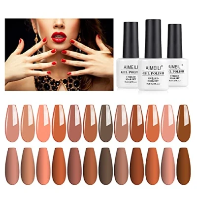 Afbeelding van AIMEILI Gel Nagellak Set Soak Off UV LED Polish Van 12 X 8 ml Gift Kit 1