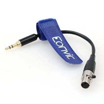 Afbeelding van Eonvic 3.5mm 1/8 &quot;TRS Male Plug naar 3 pin Mini XLR Vrouwelijke Audio Kabel voor AKG Hoofdtelefoon/Zoom f8
