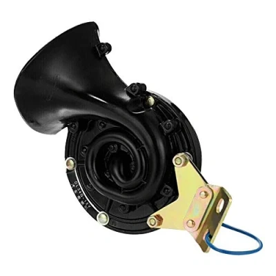 Afbeelding van MiOYOOW 300DB Trein Horn, 12V/24V Elektrische Luchthoorn Super Luid Waterdicht Raging Sound Slak Hoorn voor Vrachtwagens Auto&#039;s Motorfiets Fietsen Boten