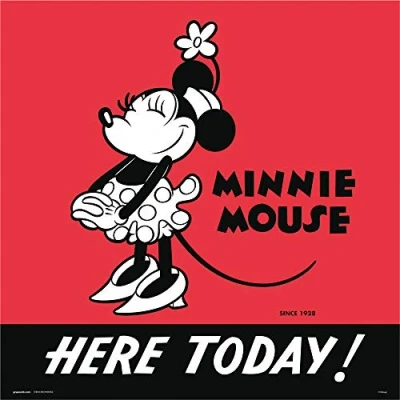 Afbeelding van DISNEY MINNIE MOUSE 90 Art Collector Print 30x30 cm