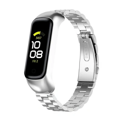 Afbeelding van Stalen schakelband Zilver Samsung Galaxy Watch Fit 2