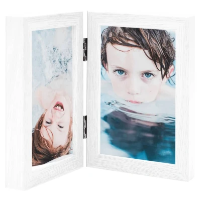 Afbeelding van Fotolijst tweeluik 2x(21x29,7 cm) wit