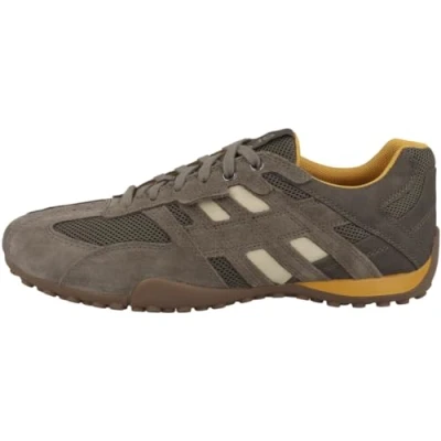 Afbeelding van Geox Uomo Snake A Sneakers voor heren, Dove Grey Lt Taupe, 45 EU
