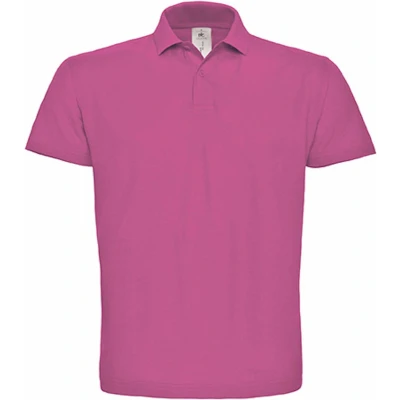 Afbeelding van Unisex Polo &#039;ID.001&#039; Fuchsia Paars merk B&amp;C Collectie maat XL