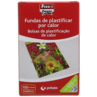 Afbeelding van Fixo 1021400 lamineerhoezen transparant 54 x 86 mm 100 stuks