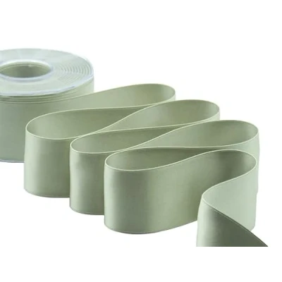 Afbeelding van Furlanis Dubbel satijnen lint, Italiaanse stof salie, 48 mm x 25 m